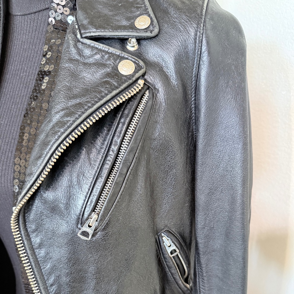 SCHOTT NYC leather motorcycle jacket